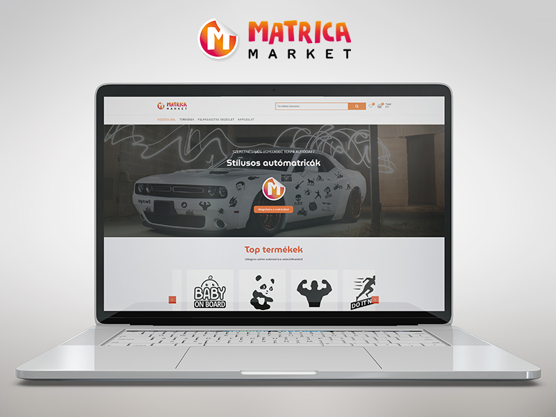 MatricaMarket - logó, arculat, webdesign - front end, back end